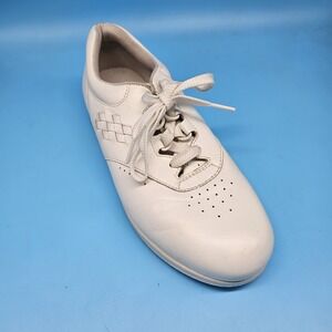 SAS Free Time Women's Walking Shoes White Leather Size 7.5 M/W Orthopedic